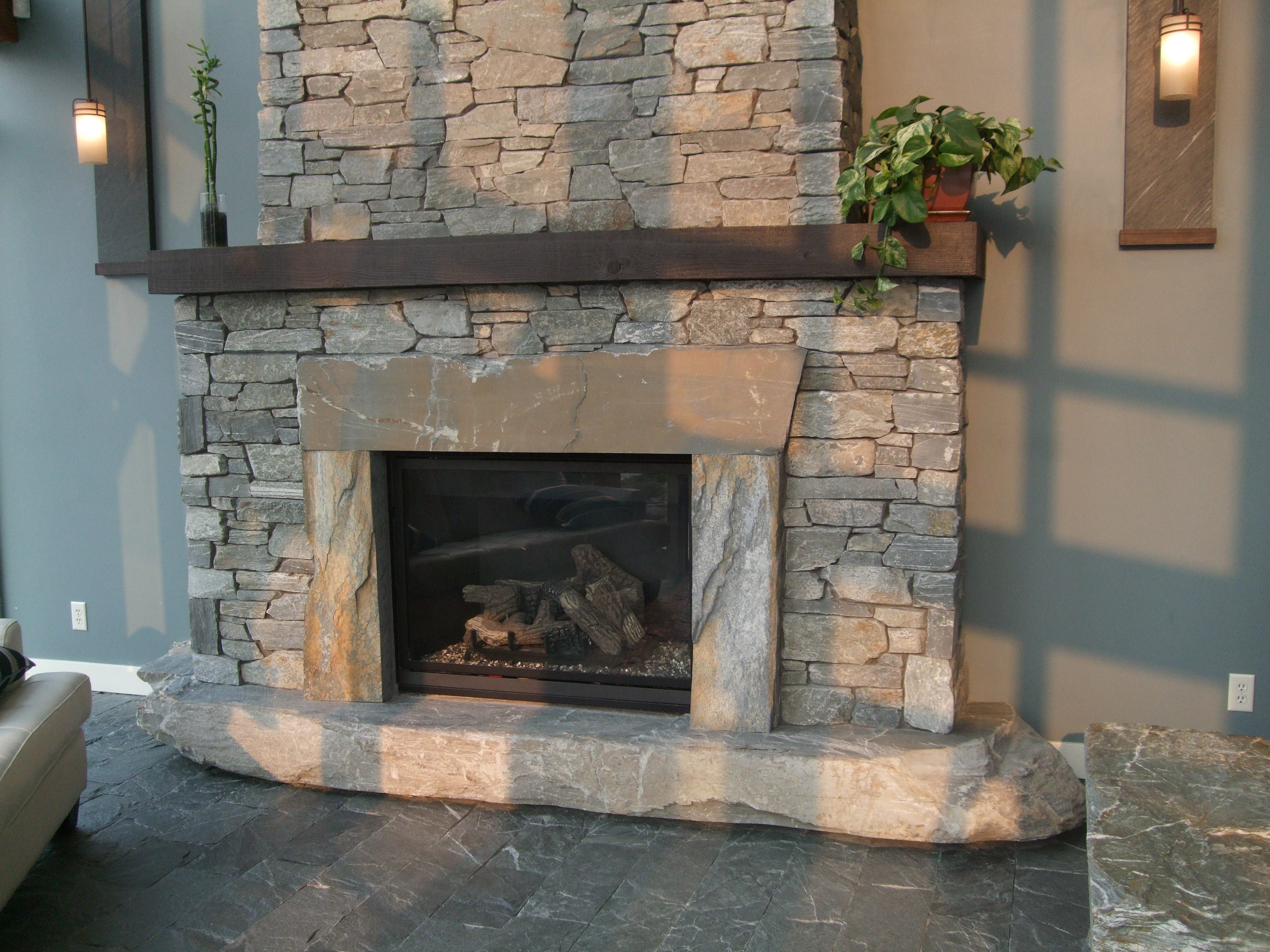 Natural Stone Fireplace Ledgestone K Stone