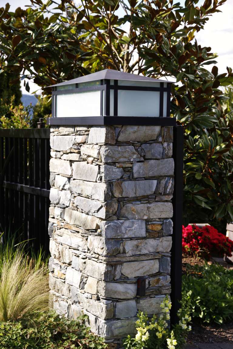 Exterior Stone Light Post