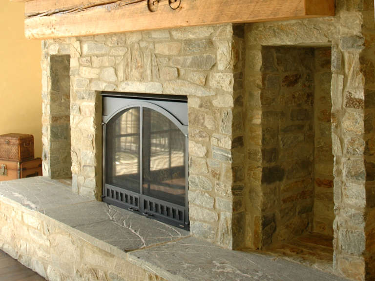 Natural Ledgestone Fireplace Kelowna