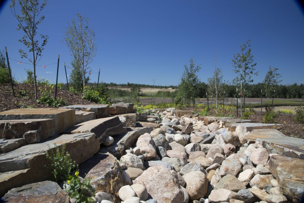 Tiered Landscaped Drainage Canal