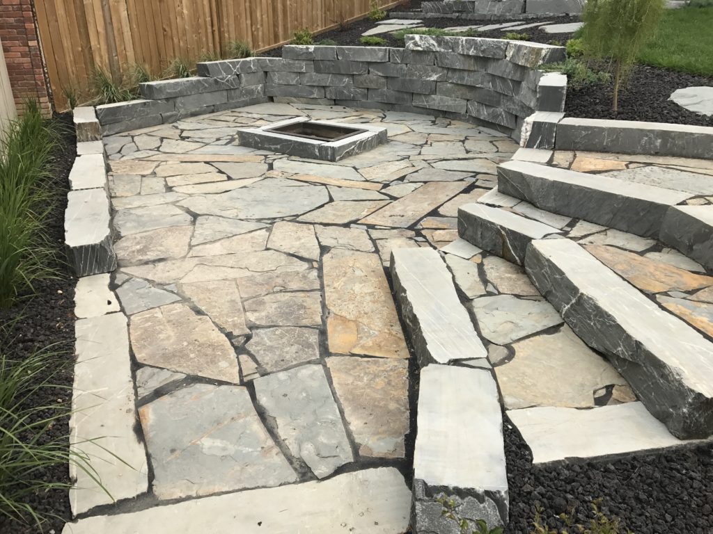 OP Cut Wallstone Firepit